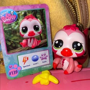 Littlest pet shop #139 red sloth